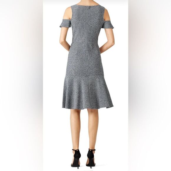 DEREK LAM Grey Open Shoulder Dress Size 0 - Picture 2 of 8